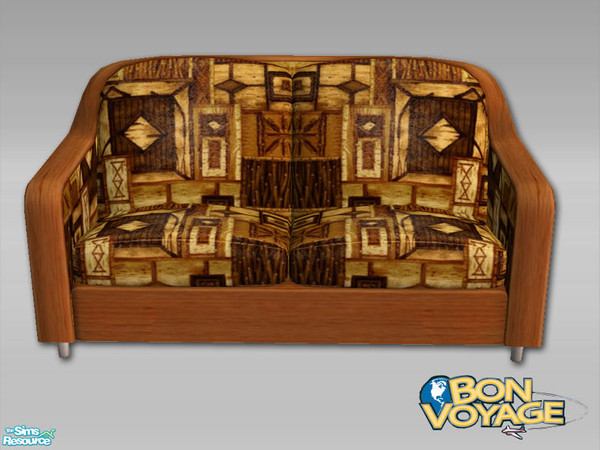 Sims 2 — Loveseat Cushions - 04 by Shakeshaft — Part of a recolour set of the new Bon Voyage Loveseat and Armchair, in