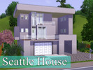 Sims 3 — Seattle House - 1br, 1ba  by bryozoa2 — Compact, modern style home with a pool, meant for the city. It is three