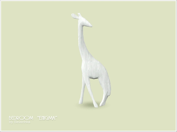 Sims 3 — Enigma Giraffe Decorative by Severinka_ — Bedroom in a modern style of the 20 items of furniture and decor.