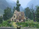 Sims 3 — Hidden Cottage of the Happy Witch by moonginy2 — The door is always open to her kitchen warm and bright, shell