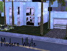 Sims 3 — Modern White by MadammBubble2 — Adorable modern house for your sims couple! It is my favourite for now, so I