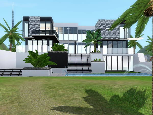 Sims 3 — Tranquility by CoastalSims2 — Intriguing modern home situated on the lot 'Ocean View, Isla Romantica' in Isla