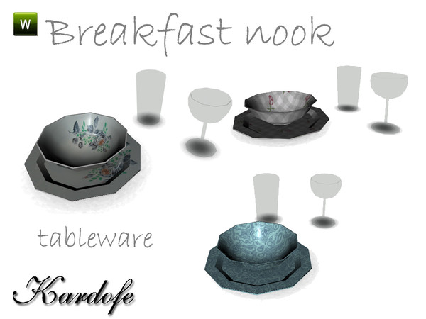 Sims 3 — kar_tableware by kardofe — Tableware by kardofe