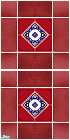 Sims 2 — Pool Wall Tile 29 by Raveena — Seasons expansion is required to change the walls and floors in swimming pools.