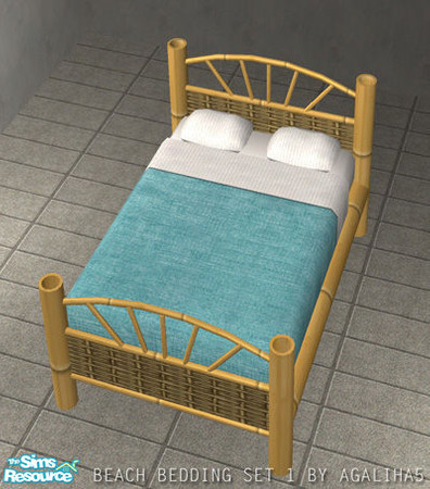 Sims 2 — Beach Bedding Set 1 - 6 by agaliha5 — A set of 11 beddings for your sim\'s beds. These are perfect for your