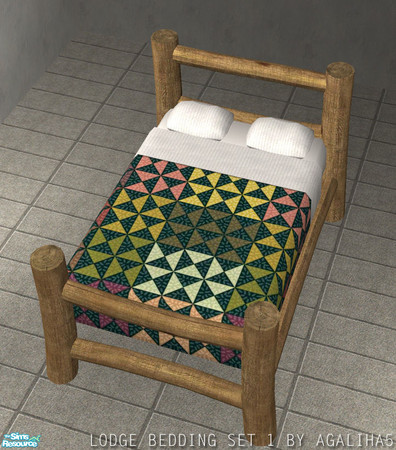 Sims 2 — Lodge Bedding Set 1 - 9 by agaliha5 — A set of 11 beddings for your sim\'s beds. These are perfect for your