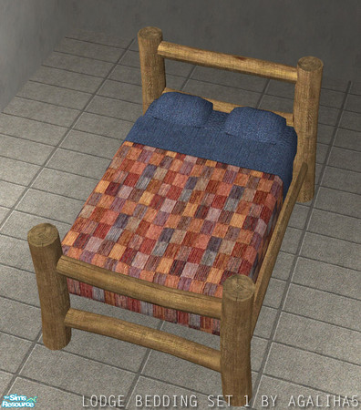 Sims 2 — Lodge Bedding Set 1 - 7 by agaliha5 — A set of 11 beddings for your sim\'s beds. These are perfect for your