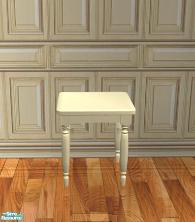 Sims 2 — PB Dining - recolor cream - Sidetable  by ShinoKCR — 