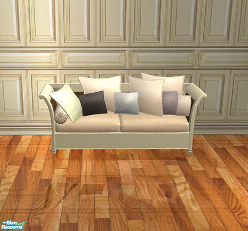 Sims 2 — PB Dining - recolor cream - Pillowset Satin by ShinoKCR — 