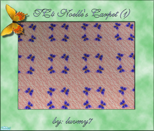Sims 2 — TC4 Noelle Bedroom -  Carpet (1) by luvmy7 — A very lovely textured carpet to match my TC4 Noelle Bedroom Set.