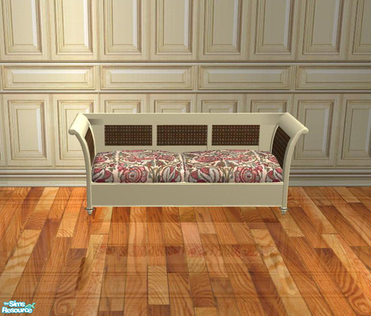 Sims 2 — PB Dining - recolor cream - Loveseat Polster red2 by ShinoKCR — 