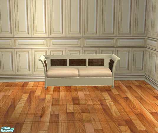 Sims 2 — PB Dining - recolor cream - Loveseat Polster mesh by ShinoKCR — 