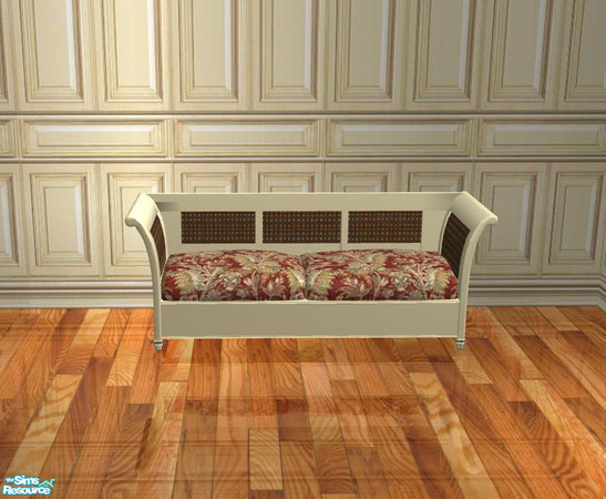 Sims 2 — PB Dining - recolor cream - Loveseat Polster red by ShinoKCR — 