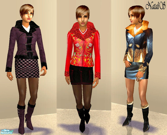 Sims 2 — NS outerwear collection FA by Natalis — Warm clothes for cold seasons.