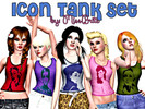Sims 3 — (MissBrite) Icon Tank Set by MissBrite4202 — Tank set featuring some of the most beautiful icons of our time:
