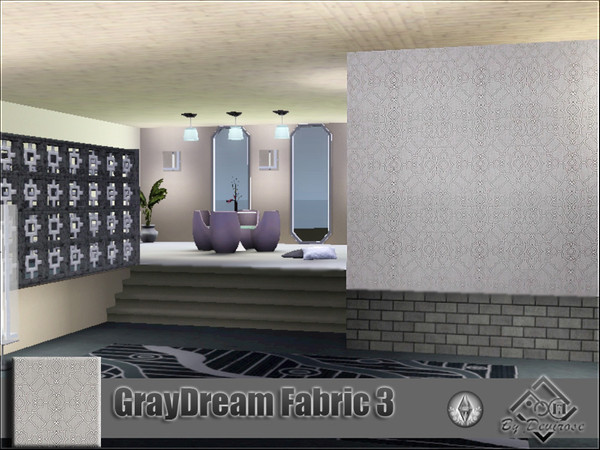 Sims 3 — GrayDream Fabric 3 by Devirose — Gray fabric design,modern texture-.Base game compatible,no need EP,created with