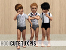 Sims 3 — Cute Tux PJ'S for your boy  by ho0ii2 — Cute tux PJ'S for your handsome boy. The PJ'S can be recoloured (See the