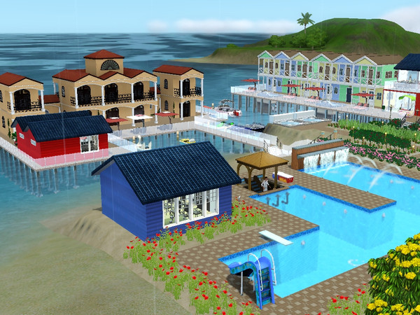 Sims 3 — Desert Delights  by dons123 — If surf, sun, and fun are what you are after then this is the perfect vacation