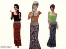 Sims 3 — Cotton Cot Set by SFwn — A classy Set of a embroidaried top and skirt.The maxi skirt and the tops is perfect for