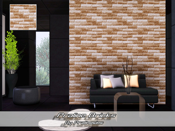 Sims 3 — Praline Bricks by Pralinesims — By Pralinesims for TSR: under Masonry