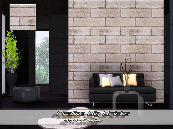 Sims 3 — Praline Big Bricks  by Pralinesims — By Pralinesims under: Masonry