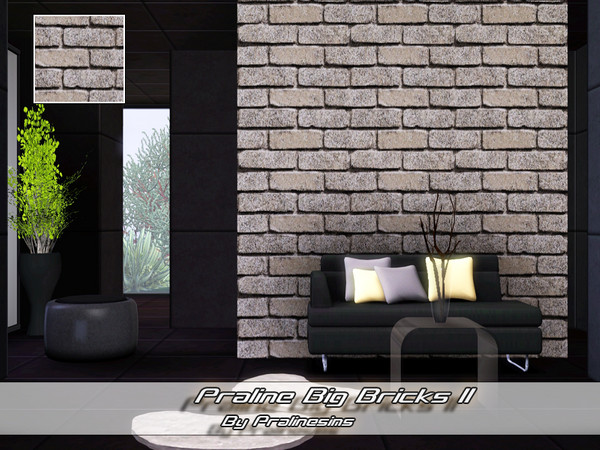 Sims 3 — Praline Big Bricks II by Pralinesims — By Pralinesims under: Masonry