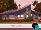 Sims 3 — Melodia [Furnished] by blue_note2 — This is the furnished version of Melodia, a one story cc free house in