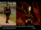 Sims 2 — Avatar : The Last Airbender - Princess Azula Armor Clothes by Android11182 — A fire nation armor clothes worn by
