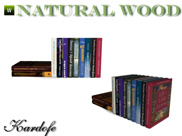 Sims 3 — kar_Natural wood_books by kardofe — Books by kardofe