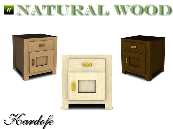 Sims 3 — kar_Natural wood_Table end by kardofe — Table end by kardofe