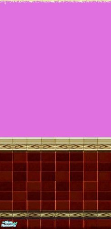 Sims 2 — Bit O\' Red Tile with Lilac by simonandy — A recolour of the maxis wall tile a bit o\' blue tile with yellow