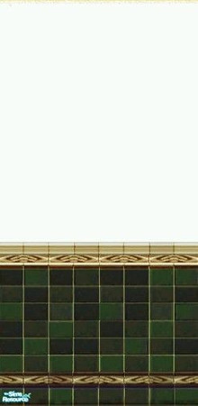 Sims 2 — Bit O\' Green Tile with White by simonandy — A recolour of the maxis wall tile a bit o\' blue tile with yellow