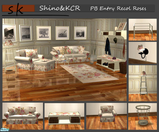 Sims 2 — PB Entry - Recolor Roses by ShinoKCR — I was inspired by a TV Soap for the seatingfabric. Hope you will like it!