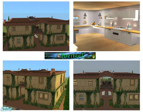 Sims 2 — Quengel 44 by Quengel — 2 Apartments. Prices: 3420 & 3516. Size 2x2. Each Ap has 1 living-, bath-, spa-,