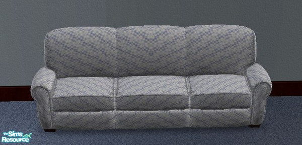Sims 2 — Blue Checkered Couch Chair and Loveseat by Resa2169 — This item is apart of the Blue Checkered Livingroom Set!