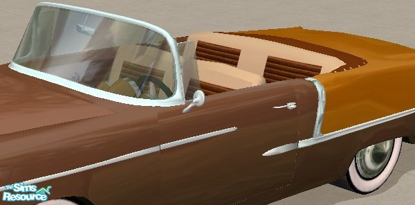 Sims 2 — 1955 Bel Aire - Tan & Brown Interior by Dr Pixel — Interior Color option for the 55 Bel Aire