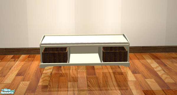 Sims 2 — PBEntry - Recolors - Bench cream - Polster white by ShinoKCR — 