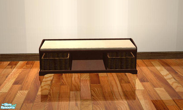 Sims 2 — PBEntry - Recolors - Bench brown - Polster like mesh by ShinoKCR — 