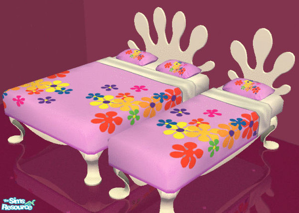 Sims 2 — FlowerPowerSET - Bedding by omeninos — 
