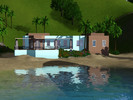 Sims 3 — Modern Beach House by kl172 — 2 bedroom, 2 bathroom modern beach house. Kitchen, laundry, and bathrooms are