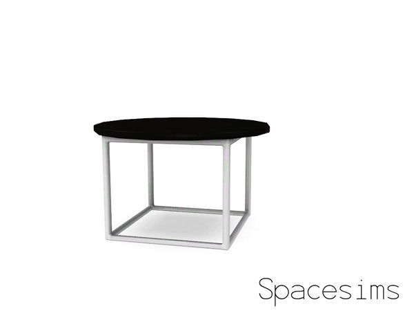Sims 3 — Ashton living and dining - Coffee table low by spacesims — A low, round and stylish coffee table. Its sleek