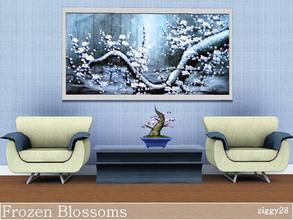 Sims 3 — Frozen Blossoms by ziggy28 — Frozen Blossoms an Asian winter painting. Custom mesh by Adonispluto used with his