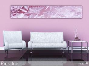 Sims 3 — Pink Ice by ziggy28 — Pink Ice a very long picture of frost on a window recoloured to a pink hue. Custom mesh by