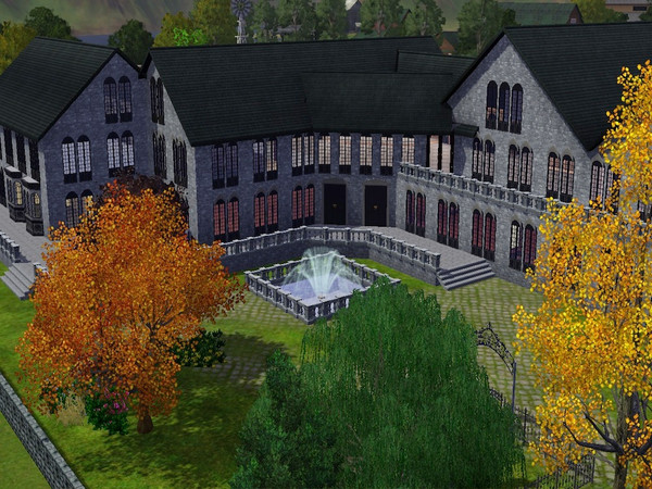 Sims 3 —  Wayne Manor by hopeburkhart — My interprition of Bruce Wayne's Mansion. I did include a Batcave though its not
