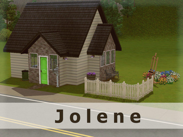 Sims 3 — Jolene by happytoxin — This snazzy little starter home is just the right fit for young, artistic Sims! Situated