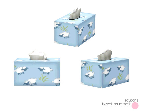 Sims 3 — Solutions Boxed Tissue Mesh by DOT — Solutions Boxed Tissue Mesh by DOT of The Sims Resource