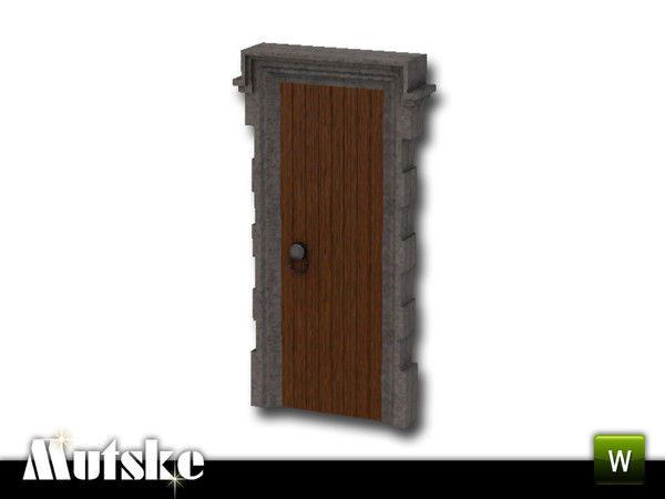 Sims 3 — Tudor Door Privat 1x1 by Mutske — Tudor style door with traditional material like wood, stone and lead. 4