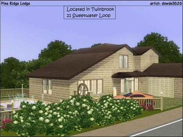 Sims 3 — Pine Ridge Lodge by Xodess — **FULLY FURNISHED** ** CC INCLUDED** ** LOCATED IN AMBITION'S TWINBROOK TOWN . . 21
