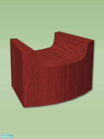 Sims 2 — Oriental Garden Seat - Mesh by Shakeshaft — Part of a set of objects for you to create an Oriental Style Garden