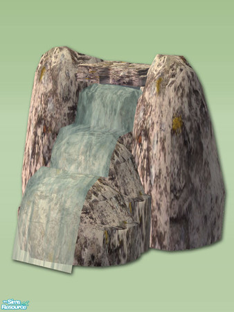 Sims 2 — Small Waterfall by Shakeshaft — Part of a set of objects for you to create an Oriental Style Garden for your